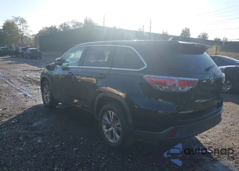 2016 Toyota Highlander Le Plus V6 из США, поврежденный, VIN 5TDZKRFH3GS123849